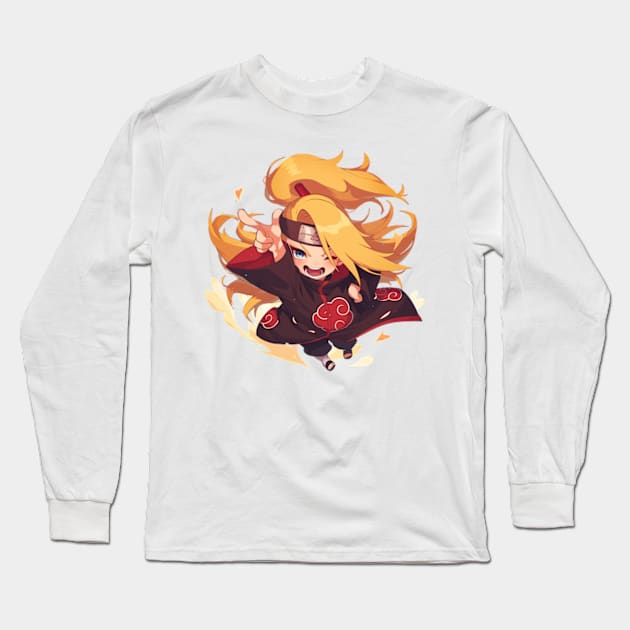 deidara Long Sleeve T-Shirt by peterdoraki